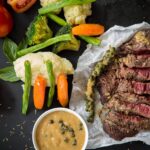 Healthy Stake Recipe With Broccoli, Carrots